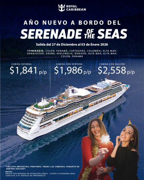 AÑO NUEVO A BORDO DEL SERENADE OF THE SEAS