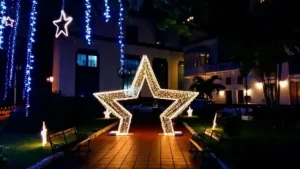 Casco viejo iluminado diciembre