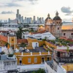 Vista panoramica de Cartagena colonial