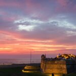 Atardecer en la Murallas de Cartagena